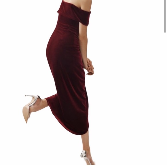 Anthro x BHLDN Velvet Edison Dress